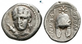 Macedon. Orthagoreia 340-330 BC. Hemidrachm AR
