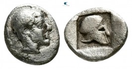 Macedon. Scione circa 424 BC. Hemiobol AR