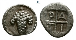 Macedon. Tragilos 450-400 BC. Tetartemorion AR