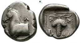 Thrace. Maroneia . ΠΛ- (Pl-), magistrate circa 377-365 BC. Tetrobol AR