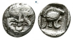 Thraco Macedonian Region. Uncertain mint circa 500-300 BC. Hemiobol AR