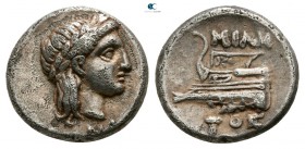 Bithynia. Kios . ΜΙΛΗΤΟΣ (Miletos), magistrate 350-300 BC. Hemidrachm AR