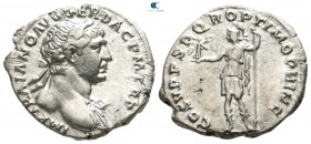 Trajan AD 98-117. Struck circa AD 107-111. Rome. Denarius AR