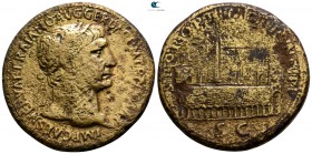 Trajan AD 98-117. Struck circa AD 103-104. Rome. Sestertius Æ