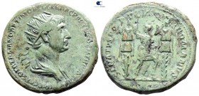 Trajan AD 98-117. Struck AD 116-117. Rome. Dupondius Æ
