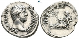 Hadrian AD 117-138. "Travel series" issue. Struck circa AD 134-138. Rome. Denarius AR