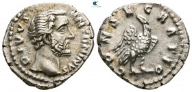 Antoninus Pius AD 138-161. Struck under Marcus Aurelius. Rome. Denarius AR