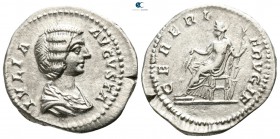 Julia Domna AD 193-217. Struck under Septimius Severus, AD 193-211. Rome. Denarius AR