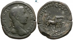 Severus Alexander AD 222-235. Struck AD 229. Rome. Sestertius Æ