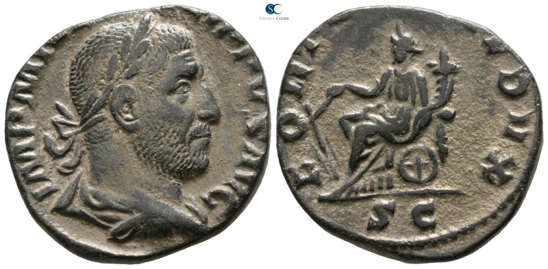Philip I Arab AD 244-249. Rome
Sestertius Æ

25mm., 13,93g.

IMP M I[VL PHI...