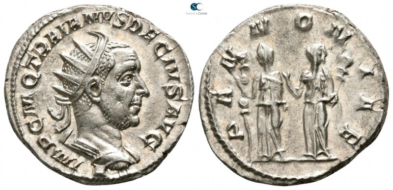 Trajan Decius AD 249-251. Struck AD 250. Rome
Antoninianus AR

20mm., 4,69g....