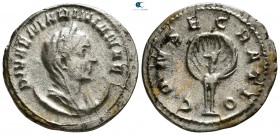 Diva Mariniana AD 254-256. Struck under Valerian I. Rome. Antoninianus Æ silvered