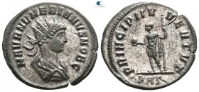 Numerian AD 283-284. Struck February 283 AD. Rome. Antoninianus Æ silvered