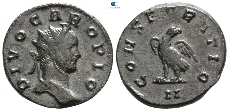 Divus Carus AD 285. Lugdunum (Lyon)
Antoninianus Æ silvered

20mm., 3,86g.
...