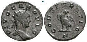 Divus Carus AD 285. Lugdunum (Lyon). Antoninianus Æ silvered