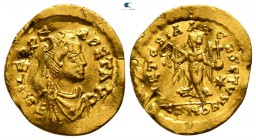 Leo I AD 457-474. Contemporary imitation (?). Constantinople. Tremissis AV