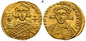Justinian II, 2nd reign AD 705-711. Struck AD 705. Constantinople. Solidus AV