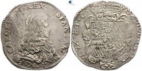 Italy. Milano. Carlo II Habsburg-Spain AD 1665-1700. Filippo AR 1676
