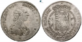 Italy. Firenze. Pietro Leopoldo Habsburg Lorraine AD 1765-1790. Francescone AR 1786