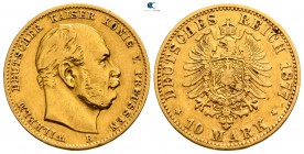 Germany. Hannover. Wilhelm I AD 1861-1888. 10 Mark AV, 1877 B