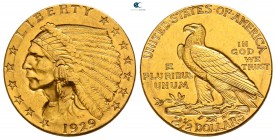 United States of America. Philadelphia.  AD 1929. 2 1/2 Dollars AV