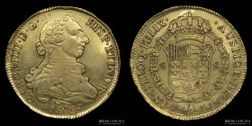 Santiago. Carlos IV. 8 Escudos 1802 JJ. KM54