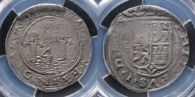 Lima. Felipe II 1556-1598. 4 Reales R (Rincon). Macuquina Cal 310