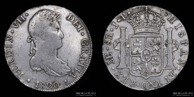 Lima. Fernando VII. 8 Reales 1820 JP. KM117