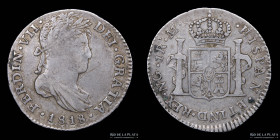 Guatemala. Fernando VII. 1 Real 1818 M. KM66