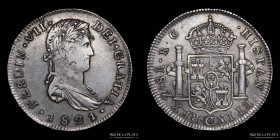 Mexico. Fernando VII. 8 Reales 1821 Zacatecas. KM111.5