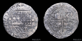 Potosi. Felipe II. 4 reales 1574-98 L. Macuquina. CJ 2.4.2
