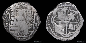 Potosi. Felipe II. 1 Real 1574-98 R. Macuquina. CJ 4.1.1