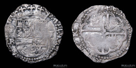 Potosi. Felipe II. 1 Real 1580/82 B. Macuquina. CJ 4.7.1