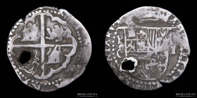 Potosi. Felipe II. 1 Real 1582 C. Macuquina. CJ 4.8.1