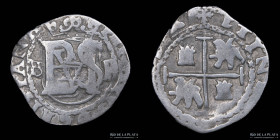 Potosi. Felipe III. 1/2 Real 1598-02 B. Macuquina CJ 11.1.1