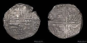 Potosi. Felipe IV. 4 Reales 1623-29 P. Macuquina. CJ 14