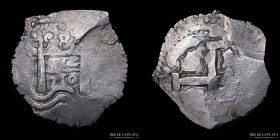 Potosi. Felipe V. 8 Reales 1710 Y. Macuquina. CJ 33.10