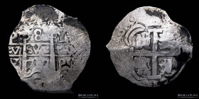 Potosi. Felipe V. 8 Reales 1717 Y. Macuquina. CJ 33.17