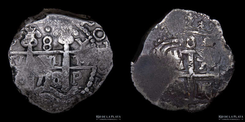 Potosí. Carlos II (1667-1701) 8 Reales 1710 Y. AG.930; 35.0mm; 27.3g. CJ 33.10 (...