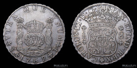 Potosi. Carlos III. 8 Reales 1769 JR Columnaria. CJ 58.3.6