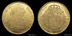 Potosi. Carlos III. 8 Escudos 1786 PR. CJ 68.9.2