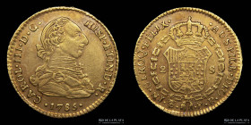 Potosi. Carlos III. 2 Escudos 1785 PR. CJ 70.8