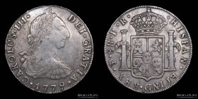 Potosi. Carlos III. 8 Reales 1779 PR. CJ 63.8.3