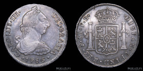 Potosi. Carlos III. 8 Reales 1786/5 PR. CJ 63.15.1