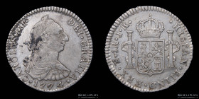 Potosi. Carlos III. 1 Real 1774 JR. CJ 66.2