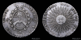Provincias Unidas. 8 Reales 1815 F. CJ 5.1.17