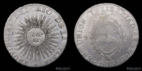 Provincias Unidas. 4 Soles 1815 FL. CJ 9.1.1