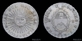 Provincias Unidas. 2 Reales 1813 J. CJ 10.1