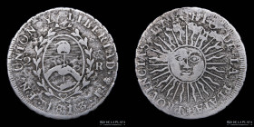 Provincias Unidas. 2 Reales 1813 J. CJ 10.1.1
