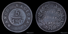 Argentina. Buenos Aires. 5 Decimos 1830. CJ 11.7.1
